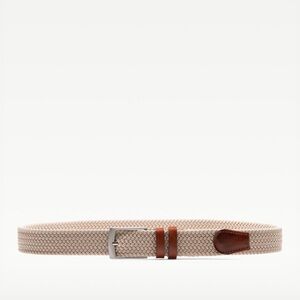 Men's Magnanni Nadal Beige Braided Elastic Belt